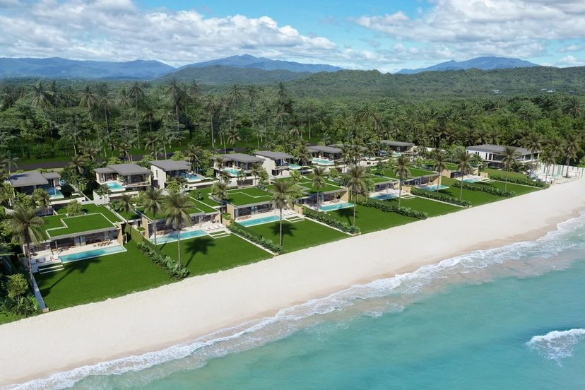 Beachfront estate — architectural visualization