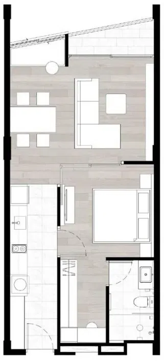 A3 · 1 Bedroom · Big Living North