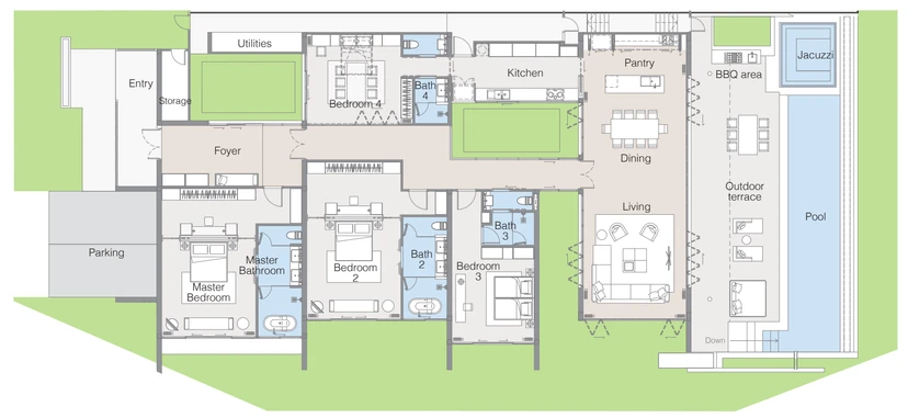 Yara 4-bedroom villa — 604 m² — Banyan Tree Lake Residences Yara