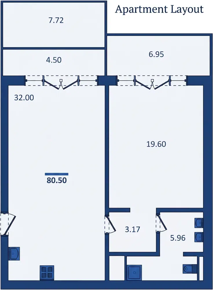 1-Bedroom Apartment 91.6 sqm at Layan Verde