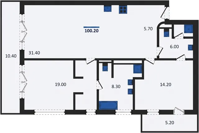 2-Bedroom Apartment 102.3 sqm