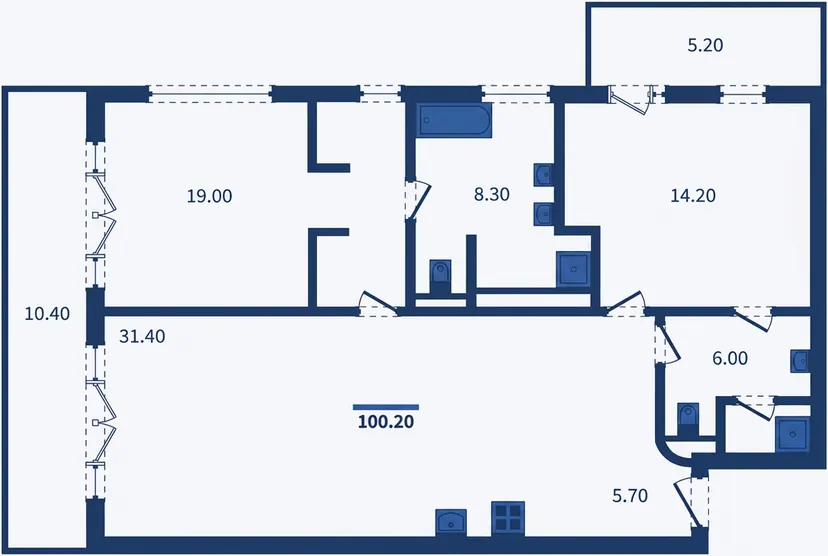 2-Bedroom Apartment 102.6 sqm at Layan Verde