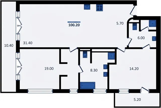 2-Bedroom Apartment 102.7 sqm
