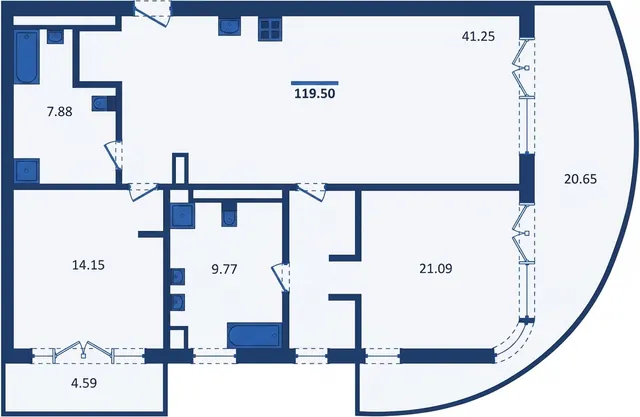 2-Bedroom Apartment 120.6 sqm