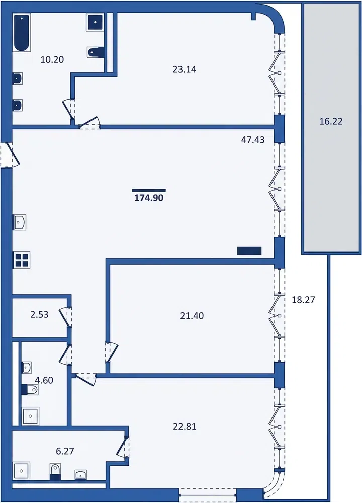 3-Bedroom Apartment 192.7 sqm at Layan Verde