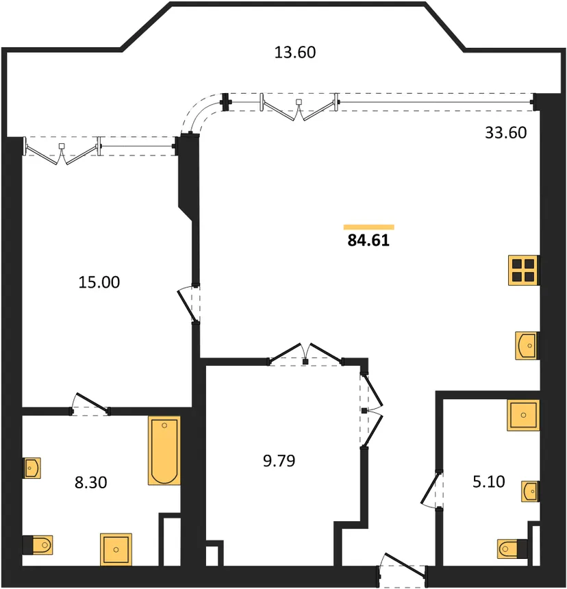 شقة بغرفتي نوم في مجمع هايث السكني (Hythe Condominium) — HYTHE by Botanica