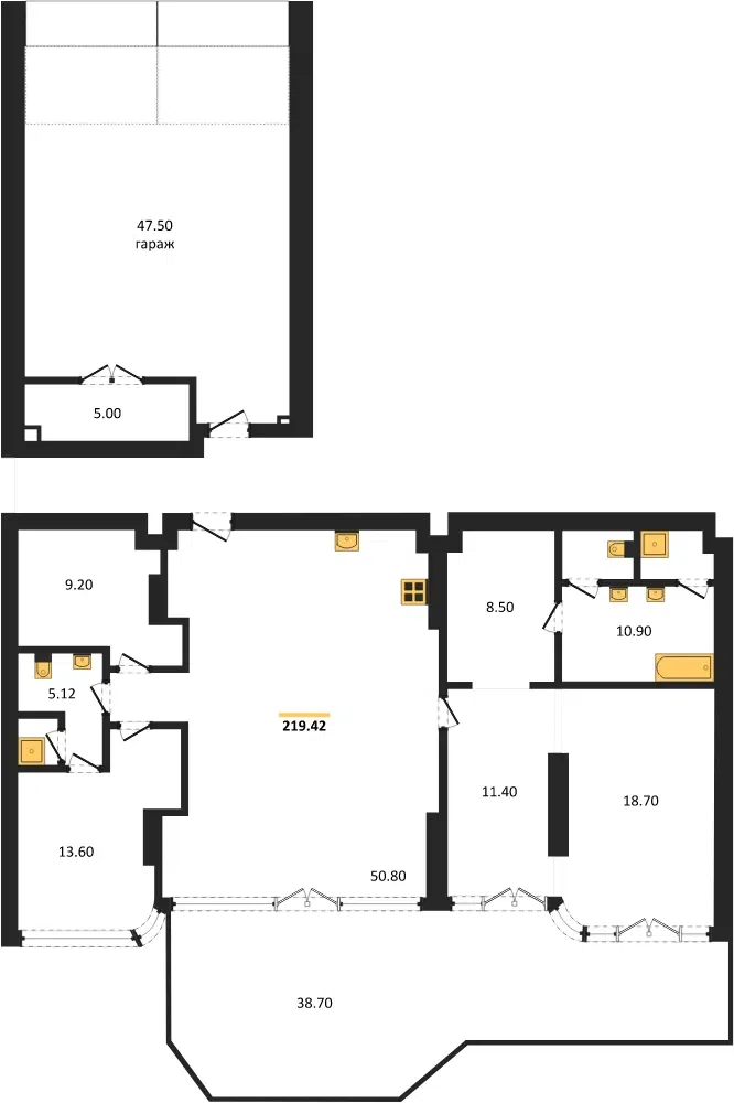 شقة مكونة من 4 غرف نوم في مجمع "هايث" السكني (Hythe Condominium) — HYTHE by Botanica