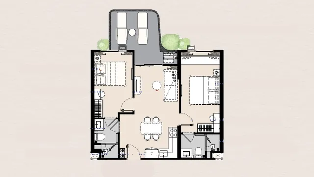 2 Bedroom M