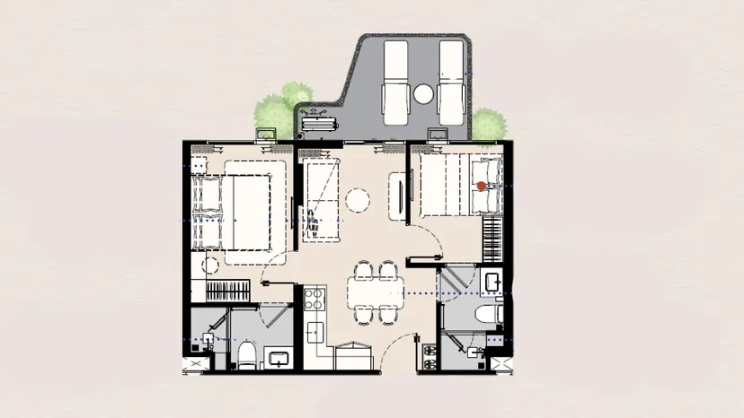 The Balcony · ยูนิต BNB430