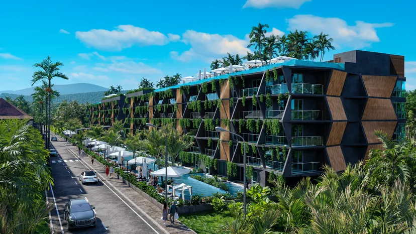 Condominium frontage